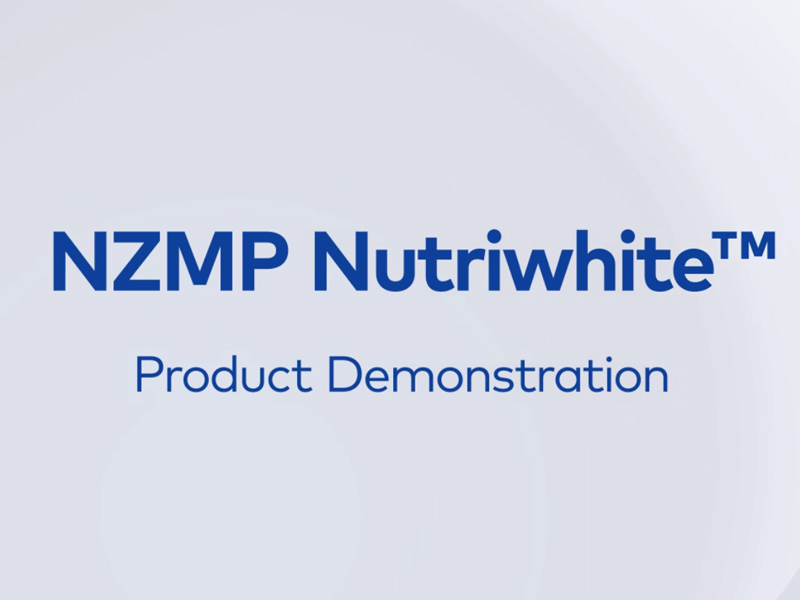 NZMP NutriWhite product demontration video tea